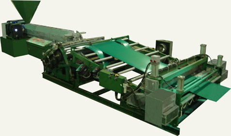 экструзионная линия с наклонным каландром ЕХТ 2400/120/350 NT
 для 
производства листовых и пленочных полимеров